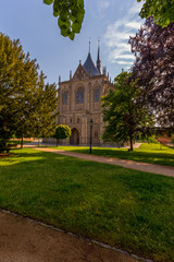 Fototapeta na wymiar The Cathedral of St Barbara. Picturesque historical center of Kutna Hora with Cathedral of St Barbara, UNESCO World Heritage Site, Czech Republic