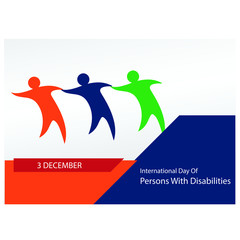 vector illustration for international day of persons with disabilities. background, banner, poster