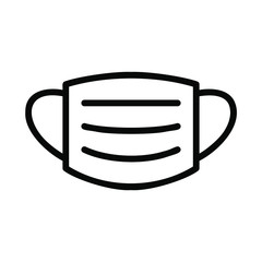 マスク イラスト ベクターアイコン｜Medical face mask vector illustration. Hygiene icon