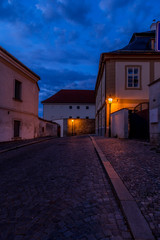 Fototapeta na wymiar Picturesque historic city. Dawn in the historic center of Kutna Hora, UNESCO World Heritage Site, Czech Republic