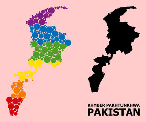 Spectrum Mosaic Map of Khyber Pakhtunkhwa Province for LGBT