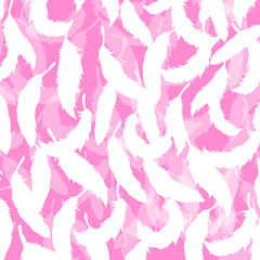 羽根をデザインした背景素材