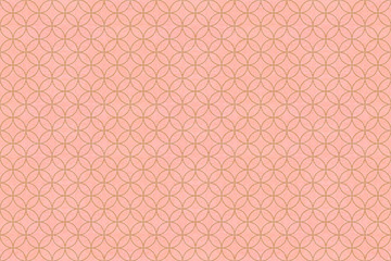 【和柄】七宝文様 桃色