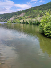 Obraz premium Spring Landscape of Iskar River near Pancharevo lake, Bulgaria