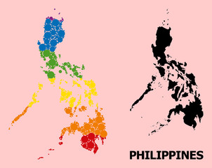 Spectrum Collage Map of Philippines for LGBT