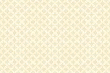 【和柄】七宝文様 象牙色