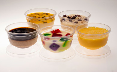 Five different desserts   