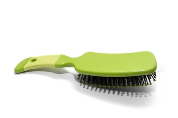 Hair loss, Solutions for hair loss,Hair loss on comb,on white background.