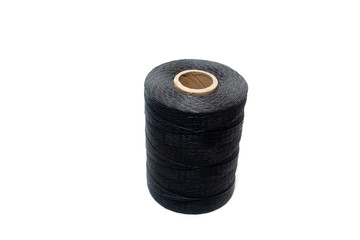 Waxed thread isolated on white background