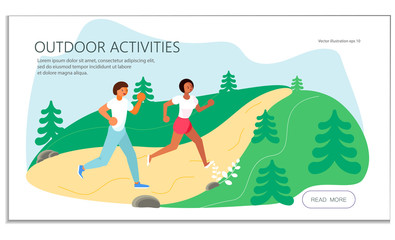 Summer outdoor activity marathon website