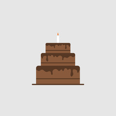 Birthday Cake vector Illustration