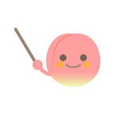 指示棒モモ笑顔