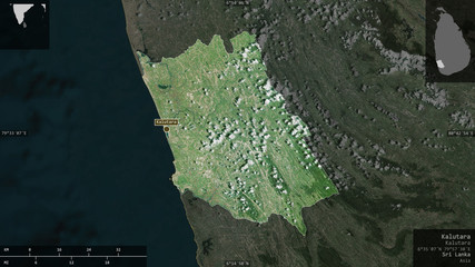 Kalutara, Sri Lanka - composition. Satellite