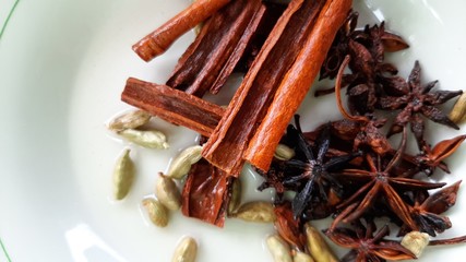 cinnamon sticks and cloves