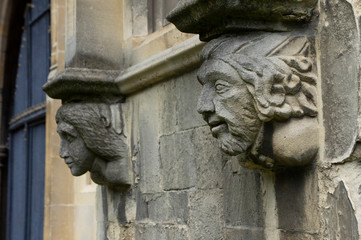Modern Corbel Heads Canterbury Cathedral