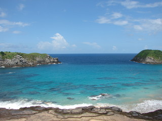 tropical beach with blue sky and sea