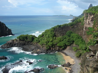 the coast of the island