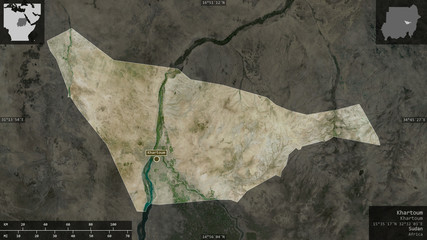 Khartoum, Sudan - composition. Satellite