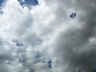 Dark clouds in the sky