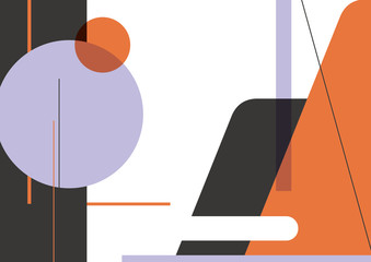 大胆でモダンな幾何学模様デザイン