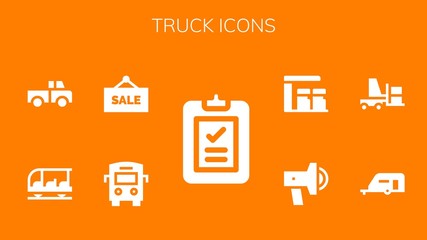 truck icon set
