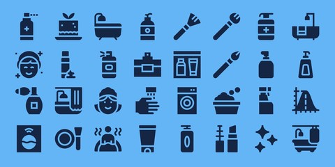 soap icon set