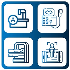 Set of imaging icons