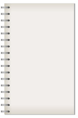 Blank notebook template background