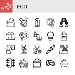 Set of eco icons