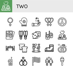 two simple icons set