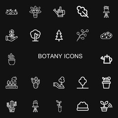 Editable 22 botany icons for web and mobile