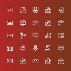 Editable 25 spam icons for web and mobile