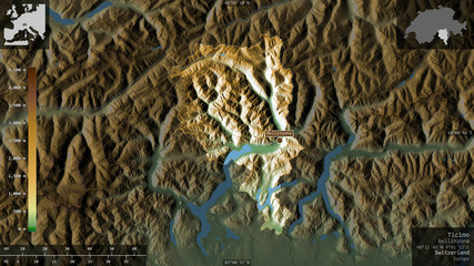 Ticino, Switzerland - composition. Physical