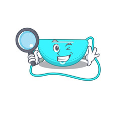 cartoon picture of sling bag Detective using tools