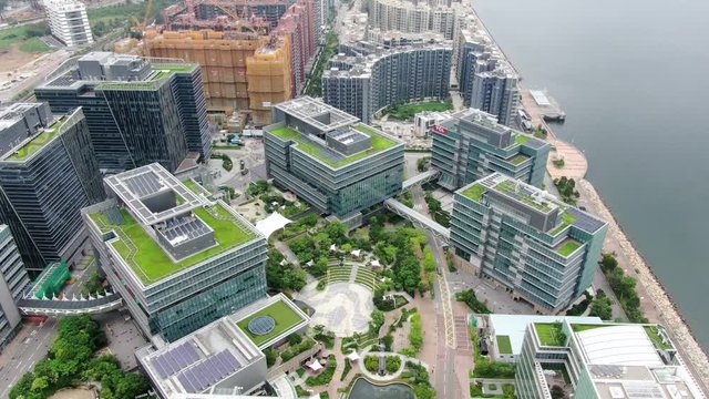 Hong Kong Science Park buildings, Aerial view.