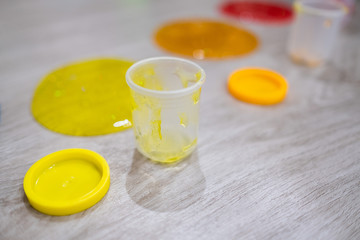 slime on the floor, toy for kid
