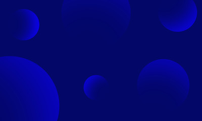Blue circles gradient on blue dark abstract background. Modern graphic design element.