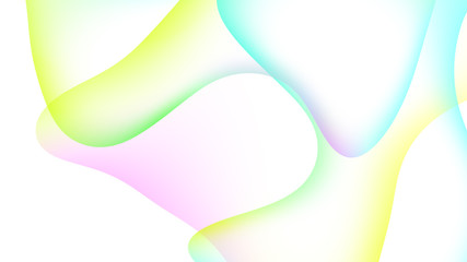 Abstract gradient geometric background. Curved lines and colorful graphic design...