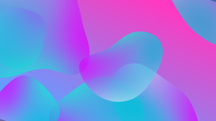Abstract gradient geometric background. Fluid shapes and colorful graphic design.