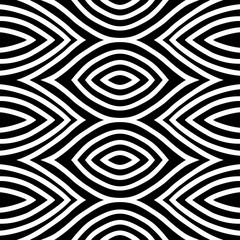 motif eye Wave Tribal ornament design seamless pattern vector with white background  