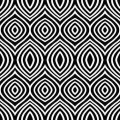 motif eye Wave Tribal ornament design seamless pattern vector with white background  