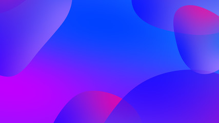 Abstract gradient geometric background. Fluid shapes and colorful graphic design.