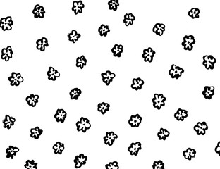 Grunge style. Abstract texture. Background. Brush pattern. White and black vector. - 352735576