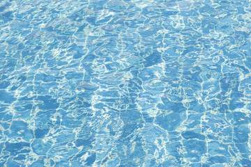 Light reflected in the pool