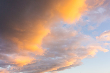冬の夕空と雲(12月)