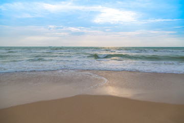Sand wave at the beach