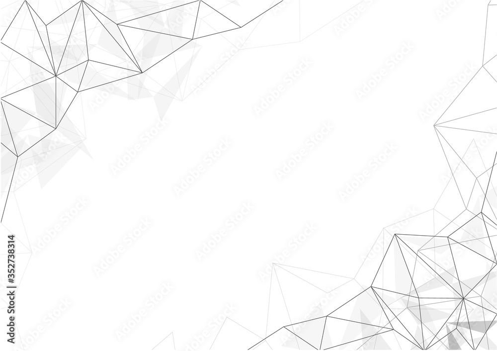Poster vector polygon background abstract technology communication data science