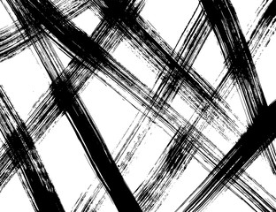 Grunge style. Abstract texture. Background. Brush pattern. White and black vector. - 352738784