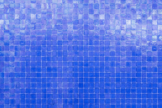 Blue Wall Tile Wall Paper