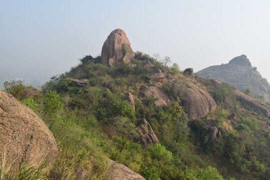 view of joychandi pahar at purulia westbenga